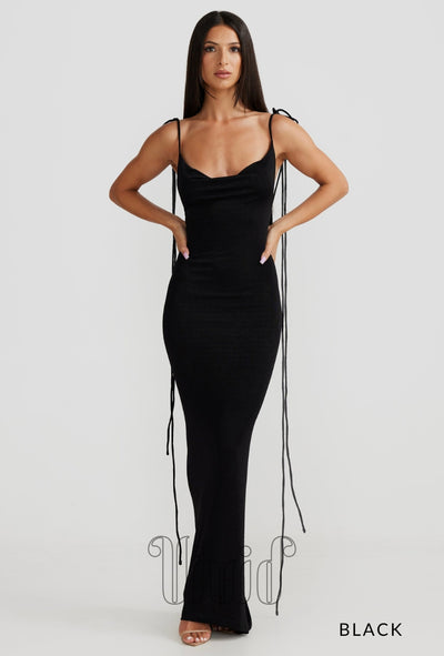 Melani The Label Cristina Gown in Black
